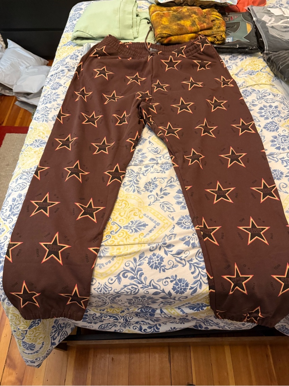 Denim Tears Every Tear Is A Start Brown Star-Print Jogger Pants for Men